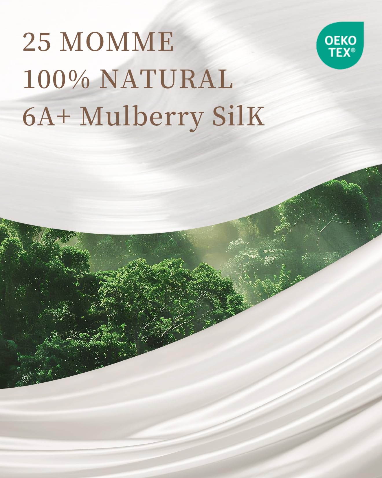 THXSILK 4pcs Silk Bed Sheets Set, 100% Long Stranded 25 Momme Mulberry Silk Bedding Set, Sheets and Pillowcase Set, Extremely Soft and Luxurious (White, California King)