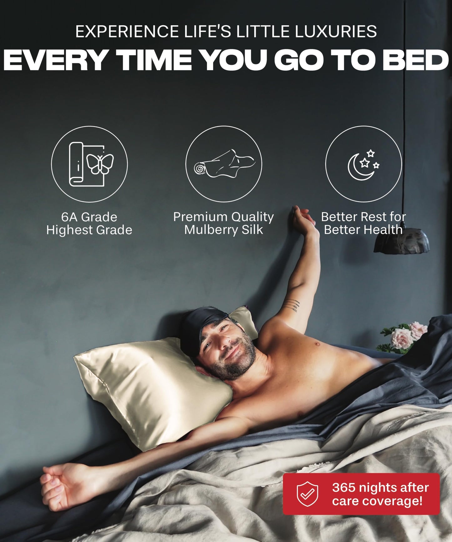 Colorado Home Co SUNDAYSILKS™ | 100% Mulberry Silk Bed Sheets | 4PC Mulberry Silk Sheets King Size | Soft & Durable | Grade 6A Organic Real Silk Sheets Set | Sábanas de Seda | [Oat Milk]