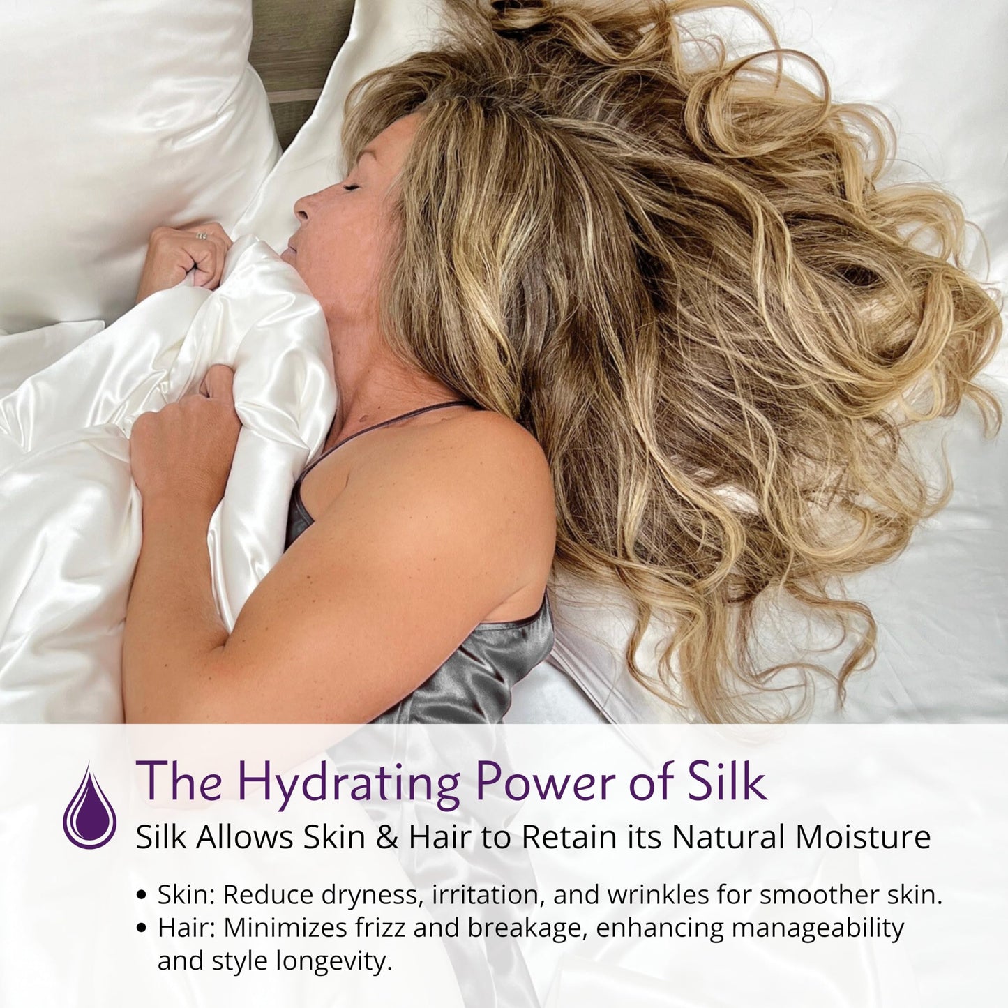 Mulberry Park Silks - 22 Momme 100% Mulberry Silk Sheets - Queen Size Bed Set - 16" Pocket - Luxurious Bed Sheets & Pillowcases, Skin-Friendly & Breathable - Charmeuse Silk for Hair Care - White